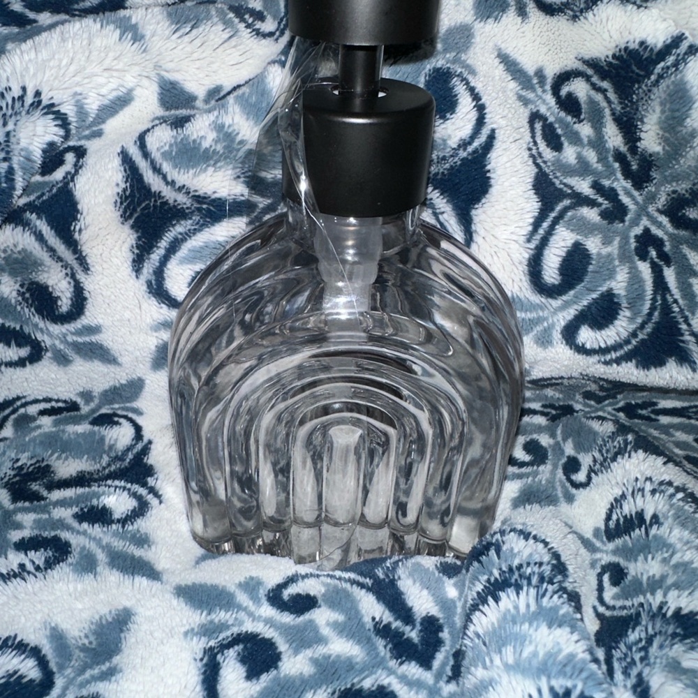 Vintage Glass Rainbow Soap Dispenser